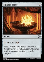 Rakdos Signet 311 Commander: The Lost Caverns of Ixalan