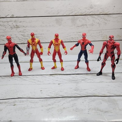 Marvel Spider-Man Lot Of 5 5.5'' Basic Action Figures Modern Adjustable Hasbro