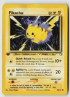 Pikachu 70/111 Common Neo Genesis Pokemon 1st Edition Damaged