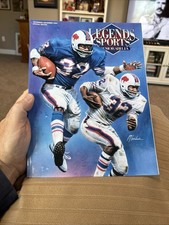 1994 Legends Magazine - OJ Simpson w/Uncut Cards & Postcards EX