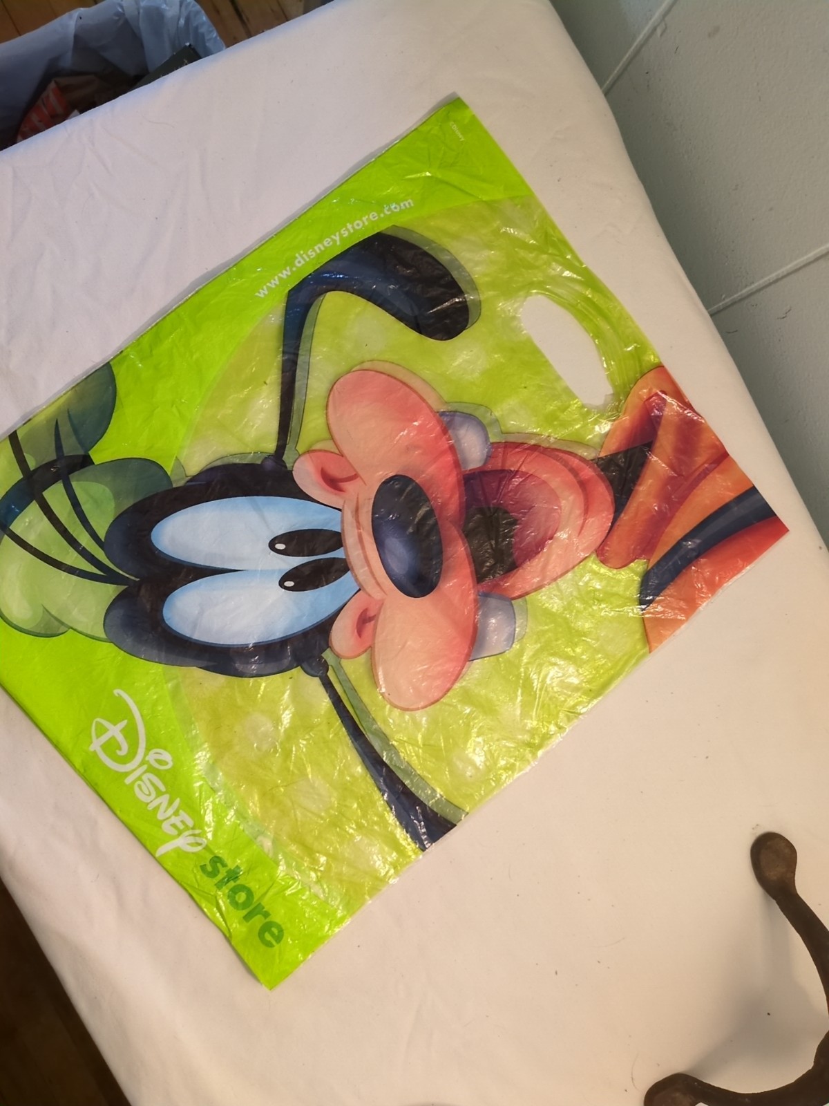 Disney Store Goofy Plastic Shopping Bag 17x14 Inches