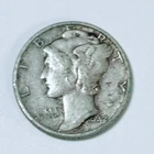 1942 10C Mercury Dime - 90% Silver - Circulated Coin  #5515