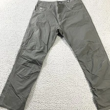Kuhl Revolvr Pants Mens 36x32 Gray Outdoor Hiking Nylon Cotton Articulated