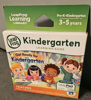 Leap Frog Get Ready for Kindergarten Learning Game LeapPad Tablets Explorer NEW