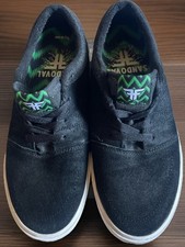 Zapato de Patinador Tommy Sandoval Fallen Roots Negro Con Verde Talla 7 ✨RARO