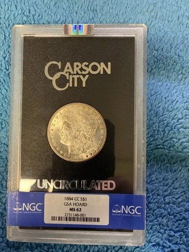 1884-Morgan Silver Dollar $1 -  MS62