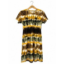 LuLaRoe Tie-Dye Midi Dress Size M Festival Boho Grunge Indie Sleaze Comfy Casual