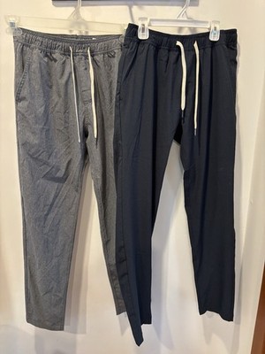 Fair Harbor One 2 Pants Mens S Blue Gray Performance Stretch Active Coastal
