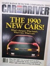 Car and Driver Magazine October 1989