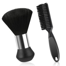 2 Pack Barber Brush Small Brushes Tool for Cleaning Trimmer Hair Clippers