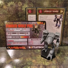 BattleTech Miniatures - Timber Wolf (Mad Cat) *Mech & Cards* - Clan Invasion