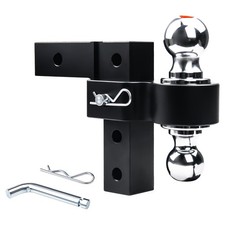 6 Height Adjustable Trailer Hitch Ball Mount Fits 2 2-516 Balls 5k Lbs Gtw
