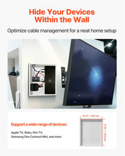 17in Structured Media Enclosure In-Wall Cable Management Box Steel Panel