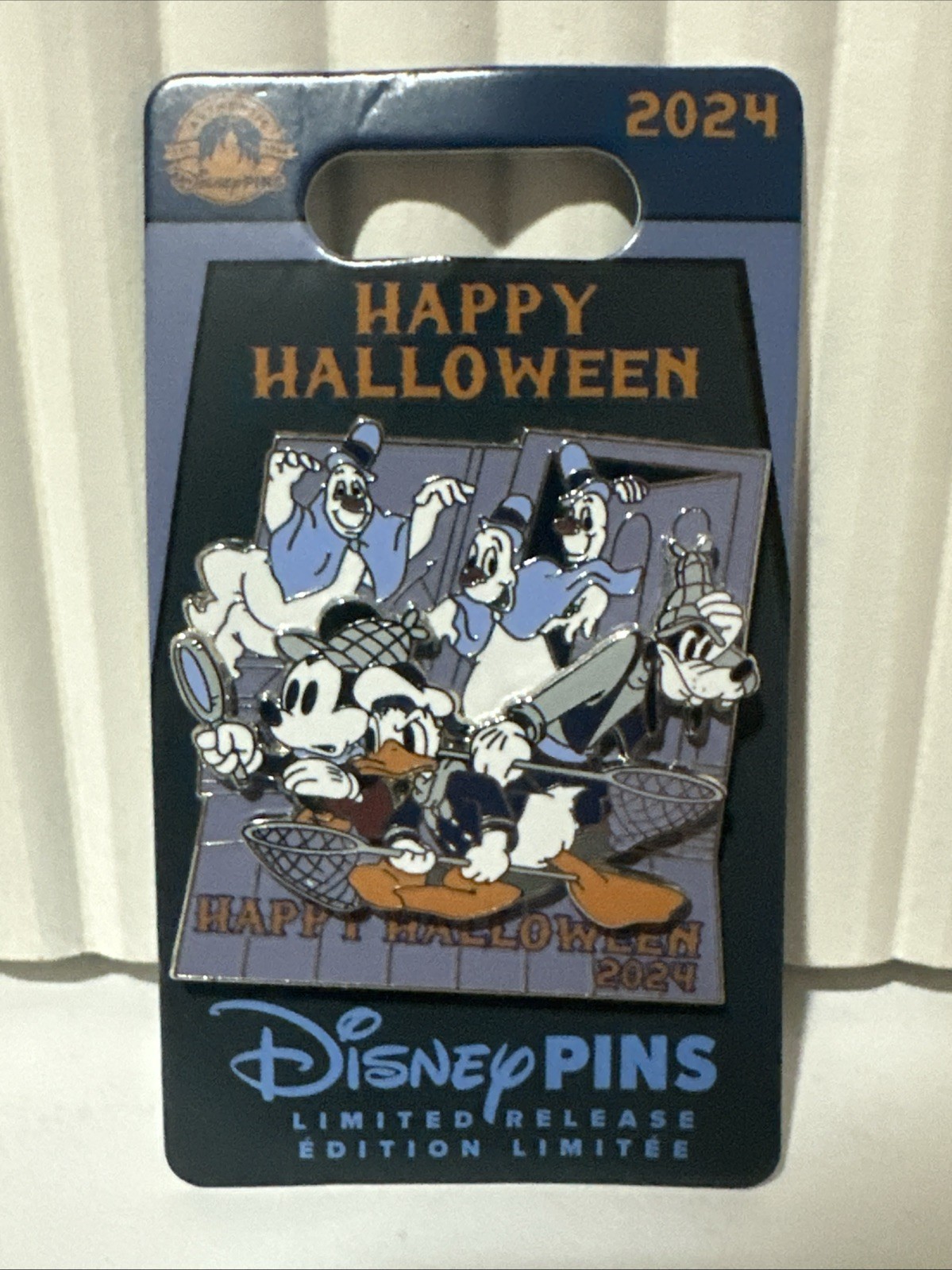 Disney Parks 2024 Happy Halloween Lonesome Ghosts Pin - Mickey Donald Goofy