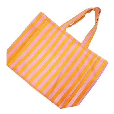 Gestreifte Frottee Tasche leicht Damen Accessoire Innentasche