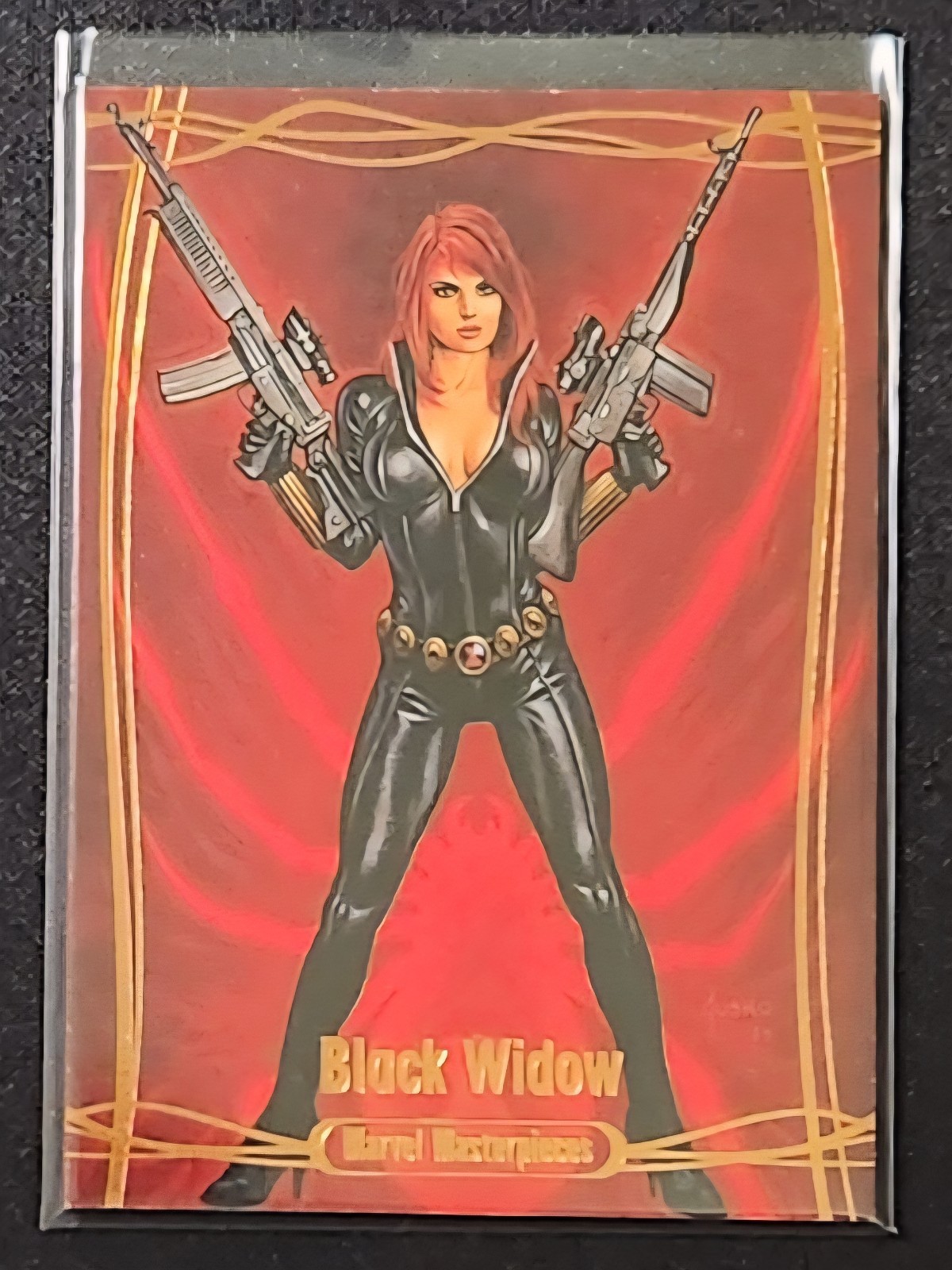 2016 Marvel Masterpieces BLACK WIDOW #63 Legendary ORANGE  61/99 Joe Jusko