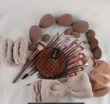 Professional Makeup Tools Set 54pcs/set Cosmetic Brush, Sponge  Puff, Headband