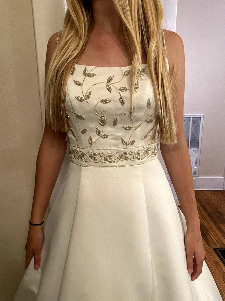 Embroidery Gold Wedding Dresses for sale | eBay