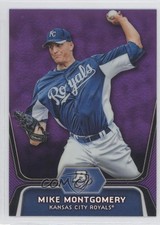 2012 Bowman Platinum Prospects Retail Purple Refractor Mike Montgomery 0m0