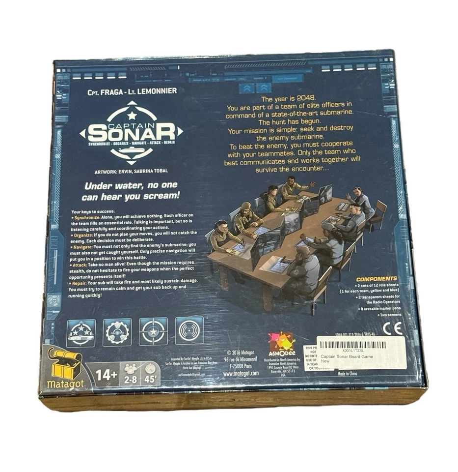 Juego de mesa Captain Sonar nuevo sellado de fábrica Foto 2 de 4