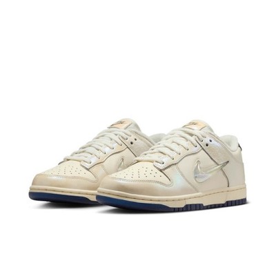 Nike Dunk Low Metallic Jewel Swoosh Sail IM6571-027 Womens New