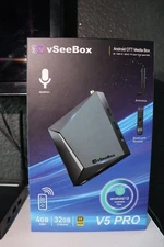 vSeeBox V5 Pro Android OTT Media Box | New, Sealed In Plastic