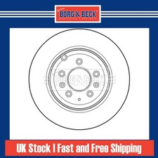 2x Brake Discs Vented For Mazda CX-9 3.7 Borg & Beck Rear L23226251 L23226251A