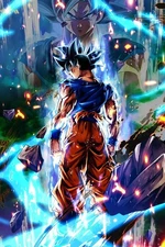 Dragon Ball Super Ultra Instinct Goku Poster print 11"x17"