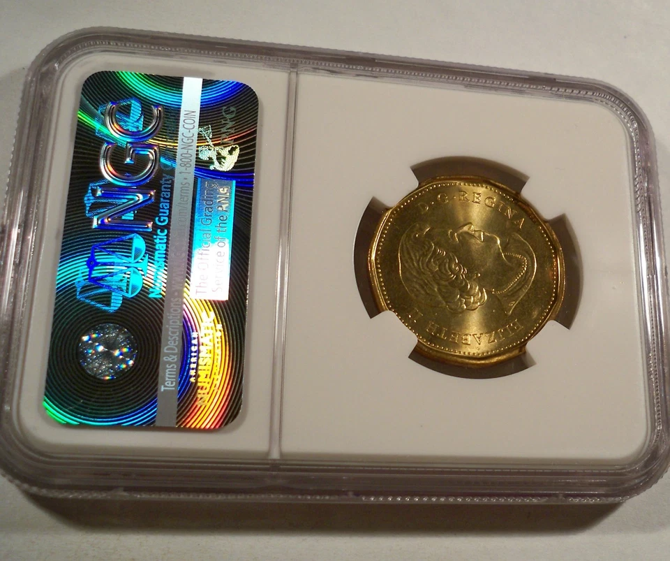 2010 CANADA DOLLAR NGC MS 67 SASKATCHEWAN ROUGHRIDERS 100th Anniversary 1910 $1 - Image 4 of 4