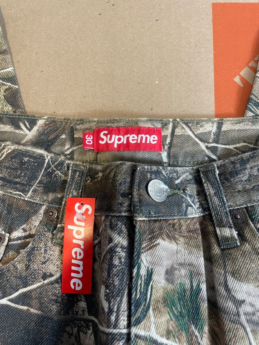 SUPREME REALTREE BAGGY JEANS | eBay
