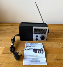 Lloytron Encore N3404BK Portable Radio AM / FM / LW Mains & Battery + Manual