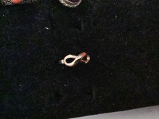 Sterling Silver & Rose Gold Plated Infinity Ring Size P