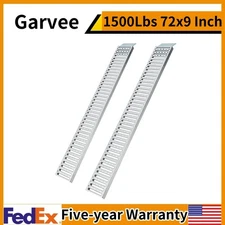 ✔️Capacity 1500 lbs 72"x9" Heavy Duty Steel Loading Ramps (2 Pack) for ATV UTV 