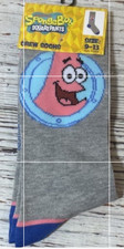 PATRICK STAR - SpongeBob - Men's crew socks - size 6-12 - NWT - FREE SHIP