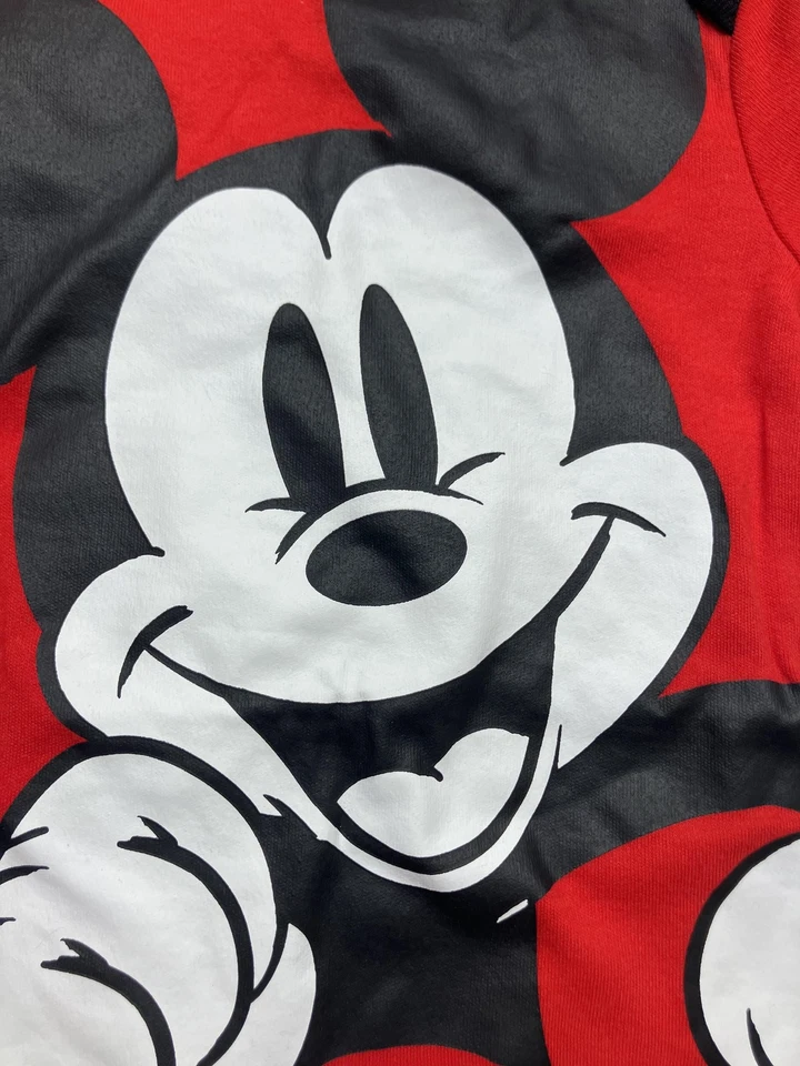 Disney Bebé Mickey Mouse Body Rojo Mameluco Camisa Conjunto 12M Bebé Niño Niña Foto 3 de 4