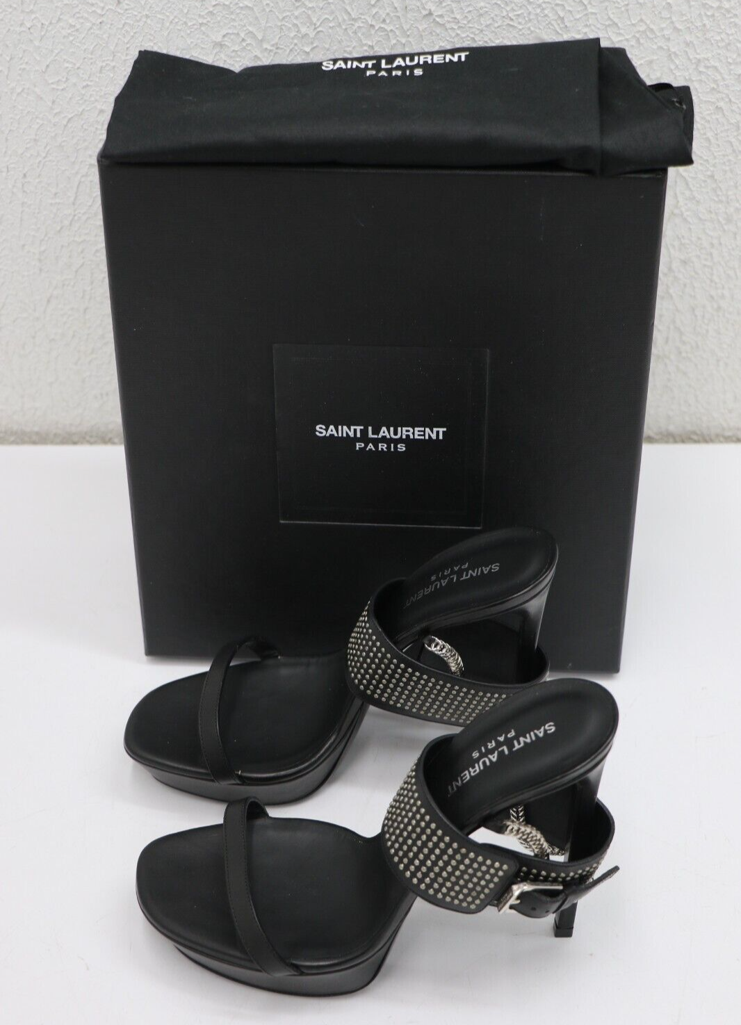 Saint Laurent tacchi legati a catena taglia EU 40 5 US 10 5
