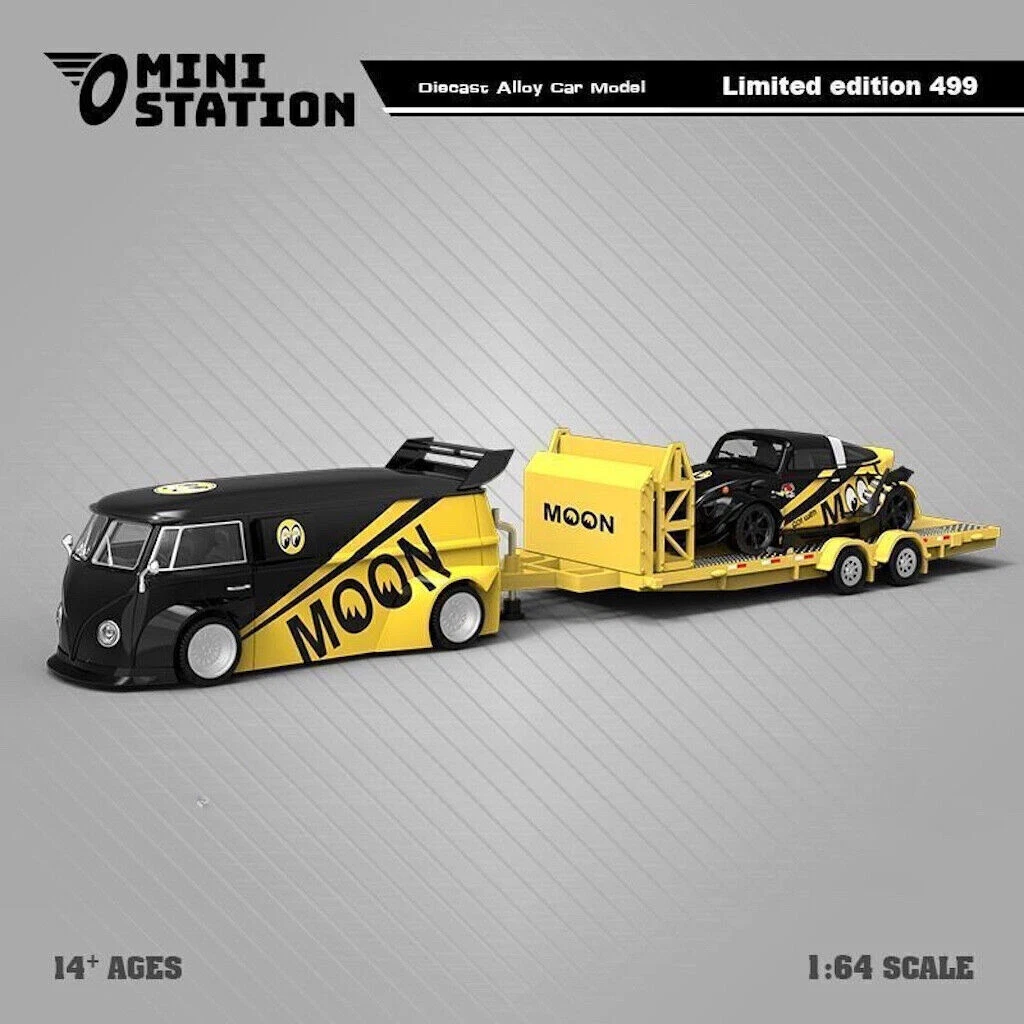 MS 1:64 VW T1 Van Camper Trailer RWB Beetle Sports Model