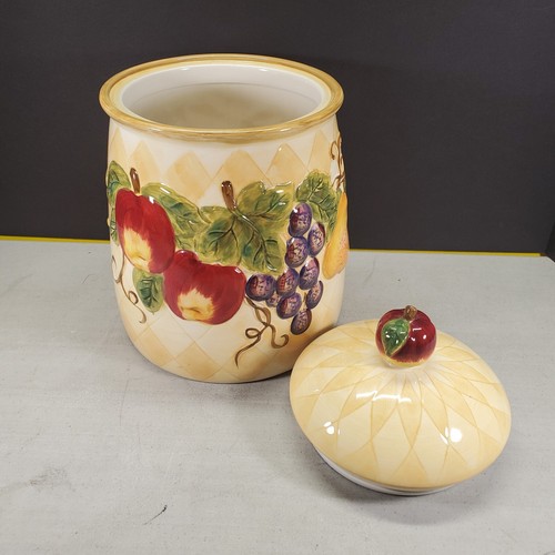 Juego de 4 botes en relieve de manzanas retiradas de fruta arlequín ilimitado de mesa - Imagen 4 de 13