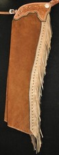 Custom Made Leather Chaps/New Rough Out Shotgun Chaps/Made In USA