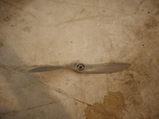 Curved gray drone propeller blade