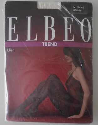 New & Original Packaging: Elbeo Trend Tights ''Ellen''! Size: 44-46! Color: White