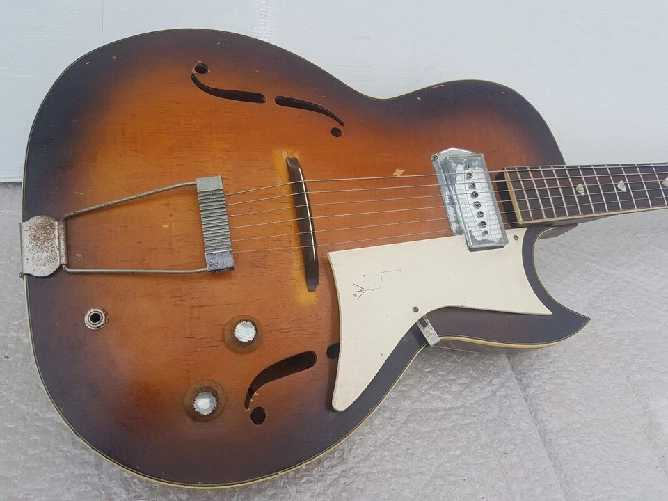 60's KAY GALAXIE SEMI JAZZ GUITAR - made in USA - BARNEY KESSEL PICKUP - Bild 4 von 4