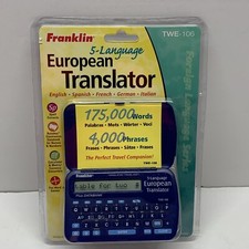 TWE-106 5 Language European Translator Spanish French German Italian