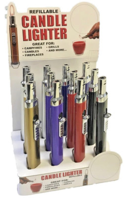 Eclipse Candle, Campfire, Grill, Cigarette, Cigar Lighter, Assorted Colors,  1869