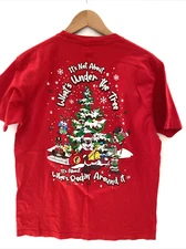 BUC EES Christmas Holiday Tree Rocking Around Graphic T Shirt 2022 Size L