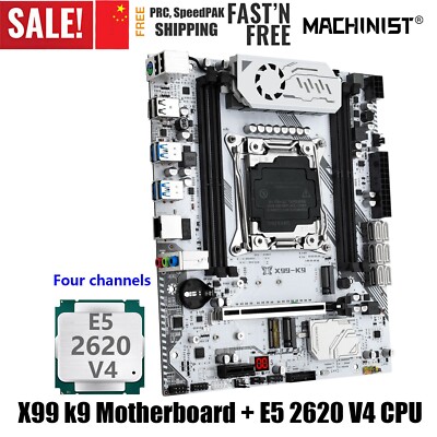 K9 Motherboard kit Intel Xeon E5 2620 V4 CPU Processor support DDR4 RAM NVME M.2