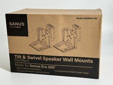 Sanus Pair Black Speaker Mounts For Sonos Era 300 Oswme32-b2 - New