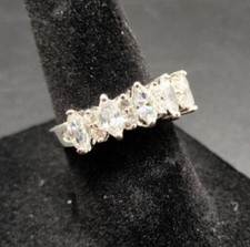 Multi Stone 925 Sterling Silver Womens Ring Size 6.5