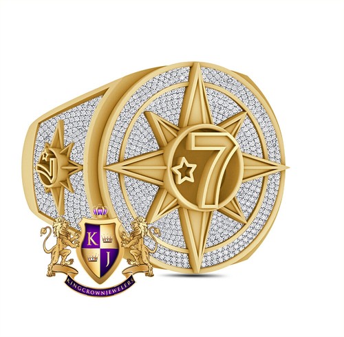 VVS1/D 2,76 Cwt. Banda de anillo para hombre Moissanite Allah cinco por ciento nación audaz 24 mm - Imagen 7 de 17