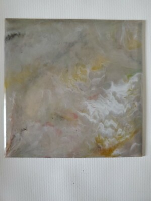 Multicolor Marble Plastic Tile 4 1/4'' wall bathroom kitchen polystyrene Vntg NOS